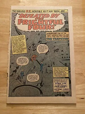 Buy Fantastic Four #38 2nd App Medusa & Frightful Four Coverless (back Attached) • 7.19£