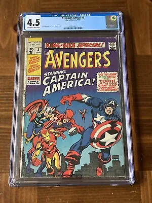 Buy Avengers Annual 3 CGC 4.5 OW/White Pages (Silver Age- 1969) • 63.94£
