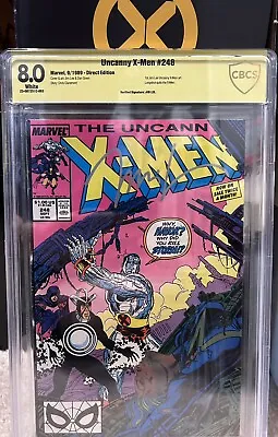 Buy Uncanny X-Men #248  CBCS 8.0 (Sep 1989, Marvel) Signed Jim Lee 1st X-Men Art • 135.03£