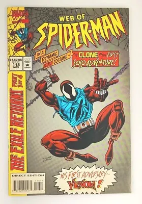 Buy Web Of Spider-Man #118 High Grade 1st Solo Clone Story Ben Reilly Scarlet Spider • 67.20£