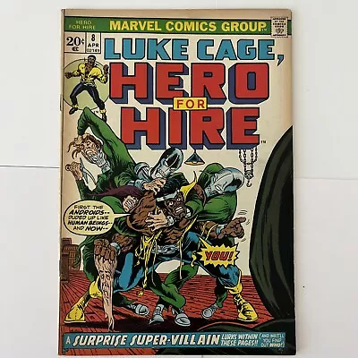 Buy Hero For Hire #8 (1973) 1st Meeting Between Luke Cage & Dr. Doom In 5.0 Very 🔑 • 4.70£