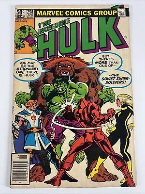 Buy Incredible Hulk #258 (1981) 1st Soviet Super-Soldiers | Newsstand | Marvel Comic • 3.19£