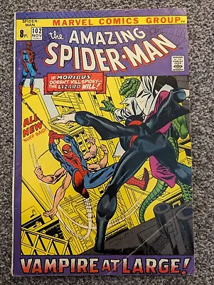 Buy The Amazing Spider-Man 102. Marvel 1971. 2nd Appearance Of Morbius • 60£
