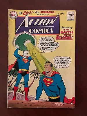 Buy Action Comics #254 (DC Comics 1959) Silver Age Superman 1st Bizarro 4.0 VG • 212.09£