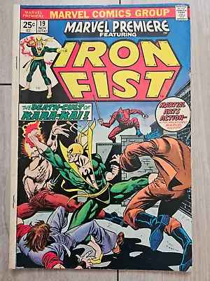 Buy Marvel Premiere #19 Iron Fist 1974 VG Grade 1st Lee Wing 1st Colleen Wing • 19.25£