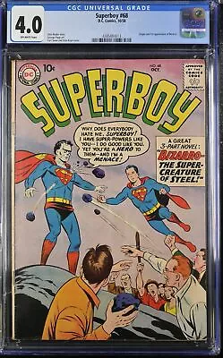 Buy Superboy #68 CGC 4.0 Off-White Pages • 553.43£