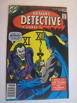 Buy Detective Comics # 475 - (vfnm) -classic Cover-joker's New Weapon- Laughing Fish • 103.19£