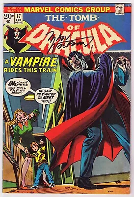 Buy Tomb Of Dracula #17 GD Signed Marv Wolfman W/COA Blade Bitten 1974 Marvel Comics • 67.17£