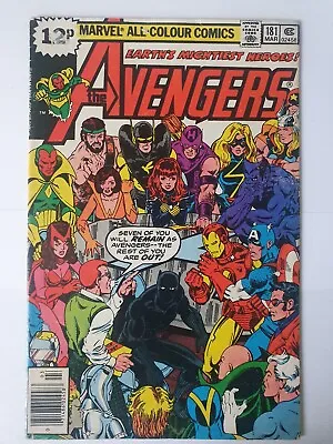 Buy Avengers #181 Vol 1 1979  Marvel Comics 1st Appearance Scott Lang 2nd Ant-man • 15£