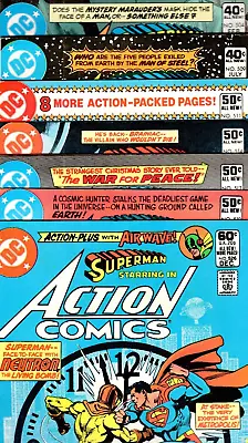 Buy Action Comics 504 509 511 514 517 519 526  Braniac!  Aquaman!  Atom!  F/vf (7.0) • 39.92£