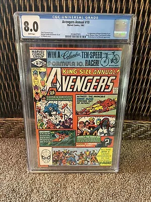 Buy Avengers Annual #10 CGC 8.0 WP 1981 1st App. Rogue, 1st Cover Mystique • 80.64£