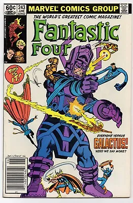 Buy FANTASTIC FOUR #243 Marvel Comics (1982) Iconic John Byrne - GALACTUS COVER • 13.45£