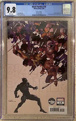 Buy BLACK PANTHER #14 (2023) CGC 9.8 Leinil Yu Planet Of The Apes Variant Cover🦍 • 39.81£