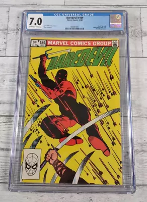 Buy 1982 Marvel Daredevil 189 Comic Frank Miller Klaus Janson CGC Graded 7.0 • 28.11£