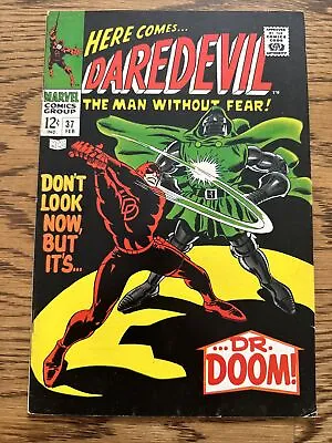 Buy Daredevil #37 (Marvel 1968) Iconic Daredevil Vs Dr Doom Cover! VF/FN • 51.63£