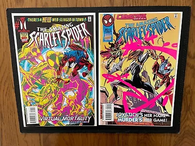 Buy Amazing Scarlet Spider 1 & 2 (1995) Virtual Mortality & Cyber War Parts 2. NM • 15£