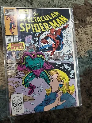 Buy The Spectacular Spiderman 164 Nm 1990 Peter Parker Amazing 1976 Series Lb4 • 3.95£