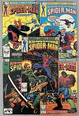 Buy Peter Parker The Spectacular Spider-Man #53, 54, 56, 57, 58 UK Pence Lot • 14.35£