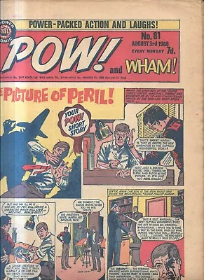 Buy Vintage Pow & Wham Comic No 81 Aug 3rd 1968 Fantastic Four Spiderman • 3.20£