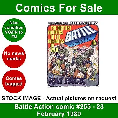 Buy Battle Action Comic #255 - 23 February 1980 - Nice No Writing • 3.99£
