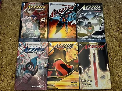 Buy Superman Action Comics New 52 Lot Of 6 Hardcovers Vol 4,5,6,7,8,9 DC Comics • 10£