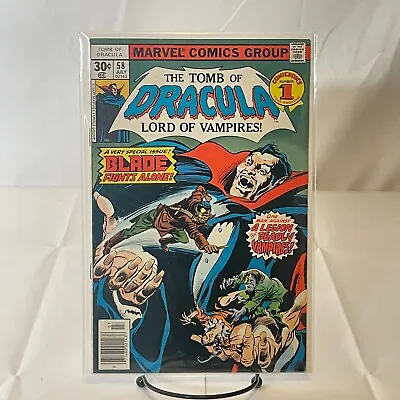 Buy  The Tomb Of Dracula Issues #58-59 Set, Marvel Comics 1977 1st Solo Blade Story • 9.46£