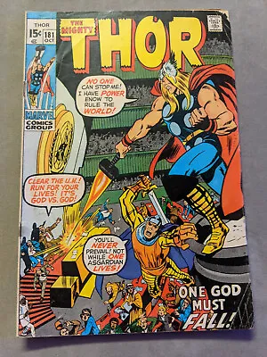 Buy The Mighty Thor #181, Marvel Comics, 1970, FREE UK POSTAGE • 18.99£