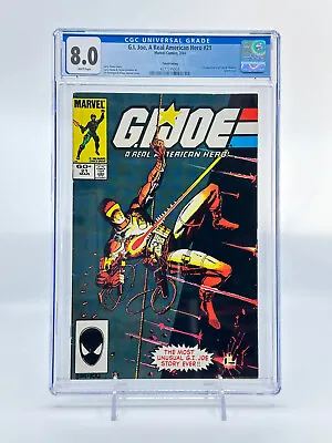 Buy G.I. Joe A Real American Hero #21 Third Print CGC 8.0 WP 1st Storm Shadow • 78.87£