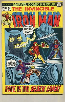 Buy The Invincible Iron Man # 53 FN Raga Son Of Fire, Black Lama  Marvel Comics SA • 7.94£