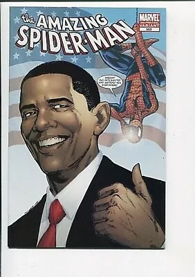 Buy Amazing Spider-man 583 Vf-nm 3rd Printing Obama Variant 2009 • 7.20£