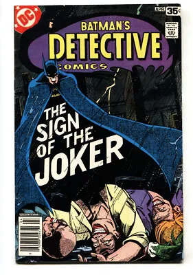 Buy DETECTIVE COMICS #476-Batman Sign Of The Joker Issue Comic Book • 36.87£
