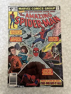 Buy Amazing Spider-man #195 (1979)-2nd Appearance & Origin Of Black Cat-newsstand • 19.77£