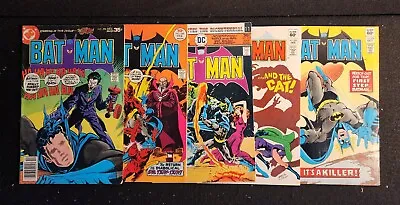Buy Batman 5 Issue Lot #277, 284, 294, 352, 355 (DC Comics 1976) AVG G/VG Jim Aparo • 57£