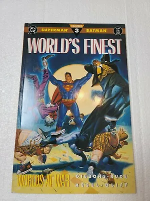 Buy DC World's Finest 1990 Number 3 Worlds At War Superman Batman  M213  • 6.30£