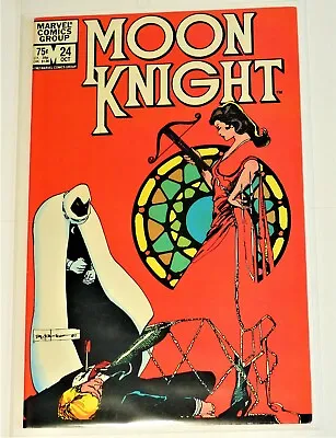 Buy Moon Knight 24 Volume 1 NM (9.4) 1982 Stained Glass Scarlet • 40£