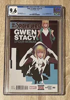Buy Edge Of Spider-Verse #2 - First Print - 9.6 CGC - First Spider Gwen - Marvel • 485£