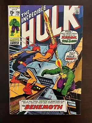 Buy Incredible Hulk 136 VF/NM  The Behemoth - Pretty Book! • 43.97£