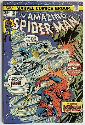 Buy Amazing Spider-Man #143 (1975) 1st Appearance Of Cyclone • 29.95£