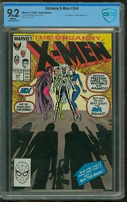 Buy Uncanny X-Men #244 CBCS 9.2 (1989) 1st Jubilee | Marvel Comics • 47.50£