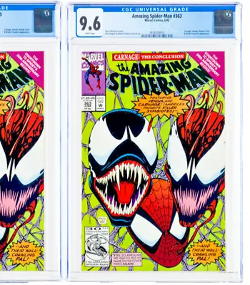 Buy The Amazing Spider-Man #363 CGC.9.6 This Issue Only ( 1992). Carnage, Venom,  • 135£