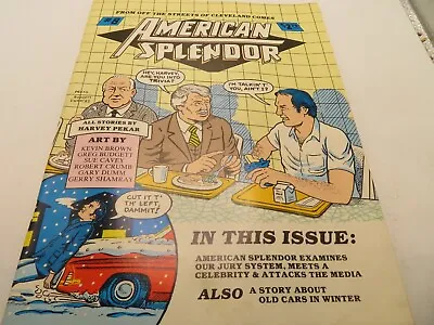 Buy American Splendor #8 VF 8.0 Underground Comic H Pekar R Crumb 1st Print Comix • 31.62£