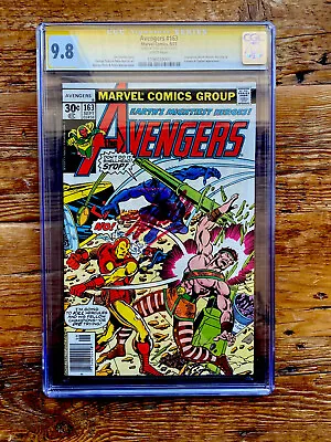 Buy CGC 9.8 1977 #163 The AVENGERs Signed STAN LEE Marvel Autographed With Iron Man • 1,185.12£