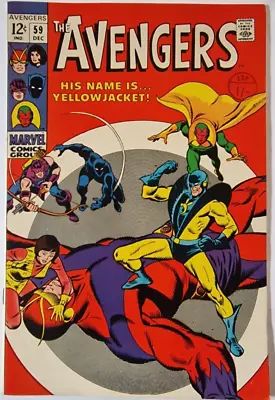 Buy AVENGERS 59 Marvel Silver Age 1968 1st Appearance Of Hank Pym As Yellowjacket • 84£