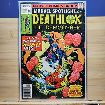 Buy Marvel Spotlight, Vol. 1 #33 (1977) 1st Appearance Of Devil-Slayer Rich Buckler • 11.85£