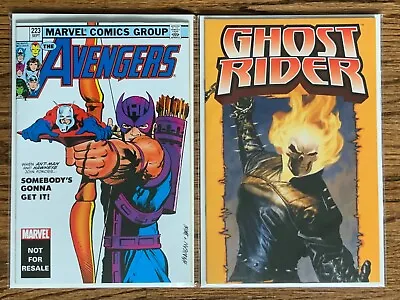 Buy Marvel Legends Avengers #223 (2004) & Ghost Rider Pin-Up Comic (2005) Exclusive! • 9.47£