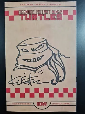 Buy Teenage Mutant Ninja Turtles #1 Signed With Original Sketch By Kevin Eastman 003 • 149.95£