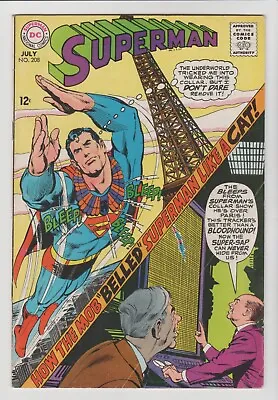 Buy SUPERMAN #208a ( VG/FN  5.0 ) 208TH ISSUE SUPERMAN ON A COLLAR UNDERWORLD • 12.99£