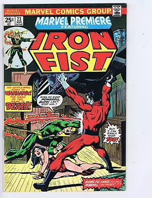 Buy Marvel Premiere #23 Marvel 1975 Featuring Iron Fist,1ST APPEARANCE OF WARHAWK ! • 80.35£