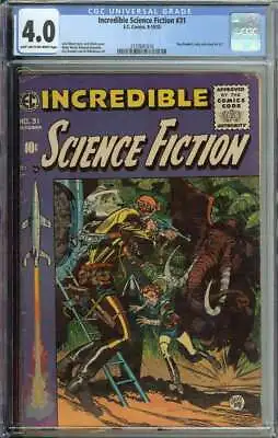 Buy Incredible Science Fiction #31 CGC 4.0 EC Sci-Fi Golden Age Roy Krenkel • 217.42£