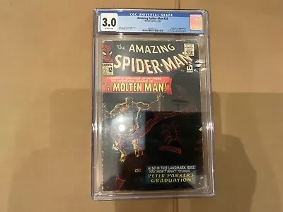 Buy Amazing Spider-Man #28 Cgc 3.0 Origin And 1st Appearance Molten Man • 95.14£
